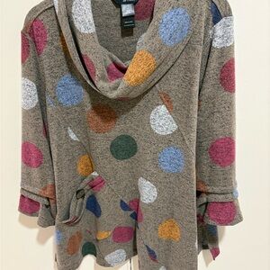 Ali Miles cowl necktunick top